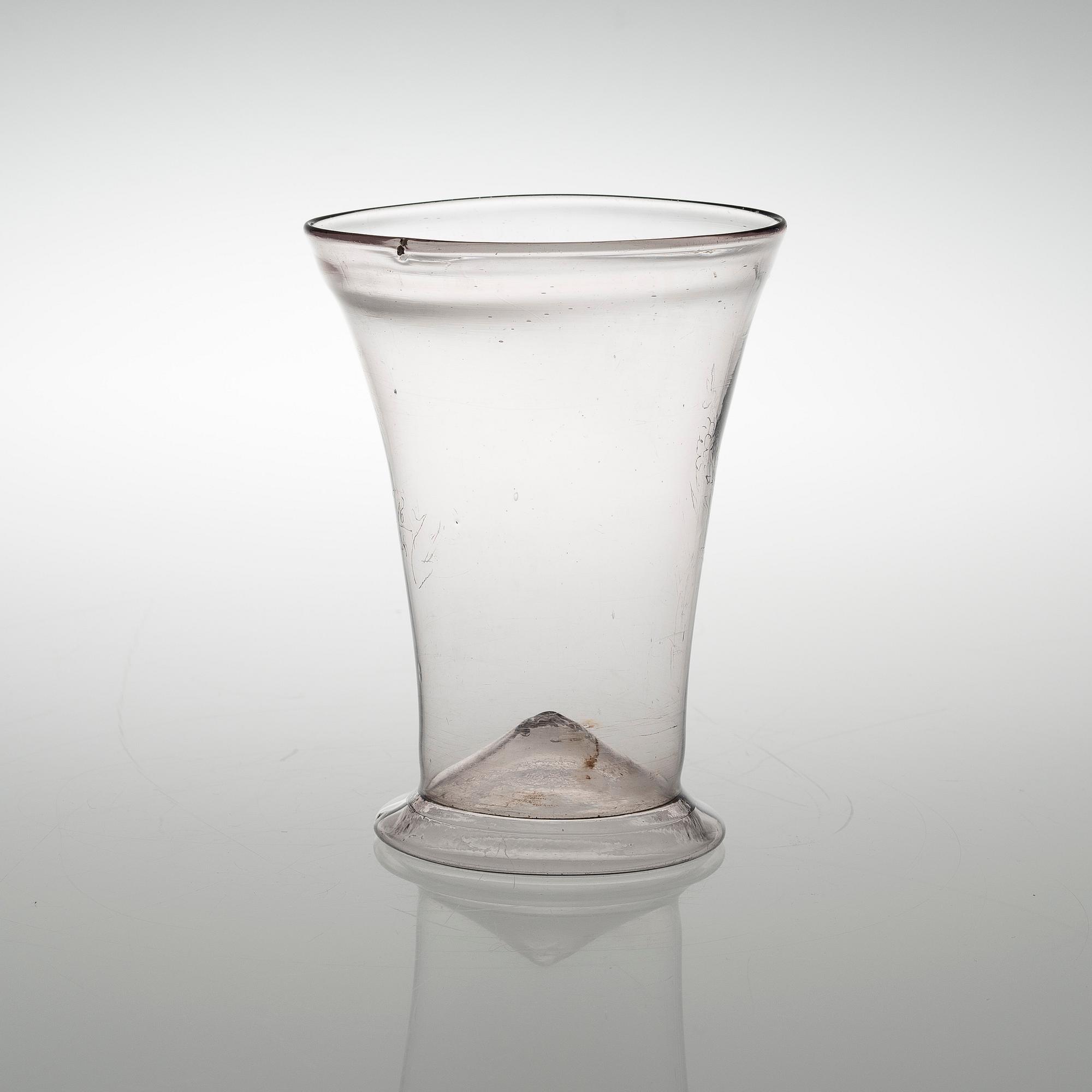 A GLASS BEAKER, late 18th century, probably Finland.