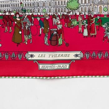 Hermès, a 'Promenades de Paris' twill silk scarf.