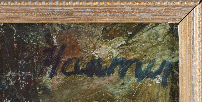 ERIK HAAMER, olja på duk, signerad.