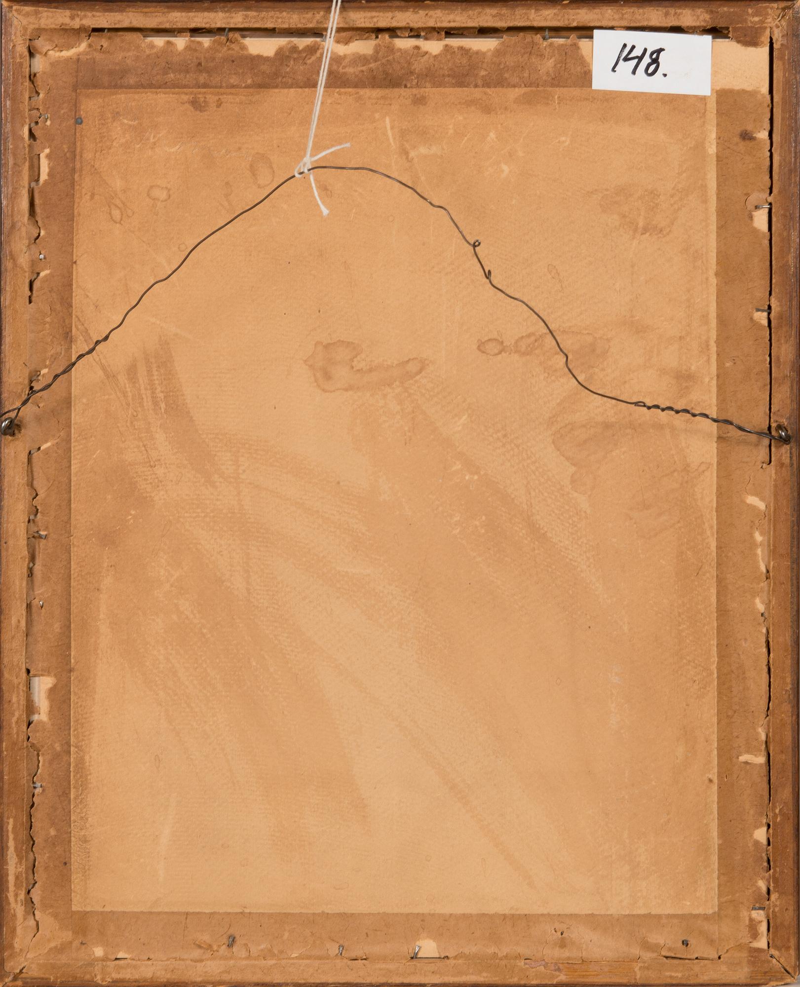 Fredrik Gabriel Ålander, värietsaus, laattasign. ja päivätty 1905, sekä omistuskirjoitus V.Hämäläiselle lyijykynällä.