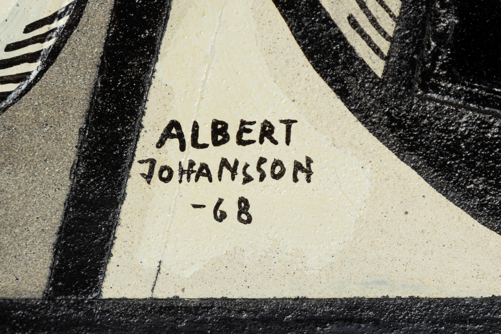 Albert Johansson, oil on panel, signed and dated -68.