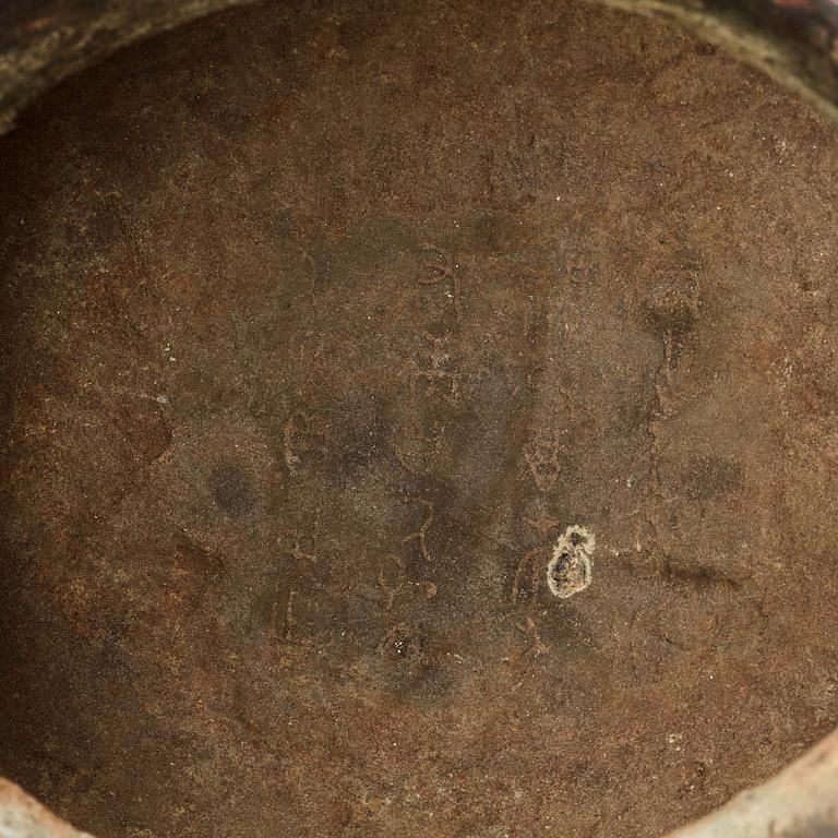 A bronze censer, Ming dynasty (1368-1644).