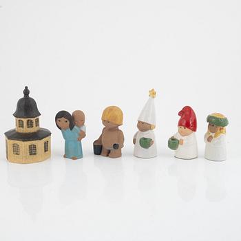 Lisa Larson, six stoneware figurines, Gustavsberg & Rörstrand, Sweden.