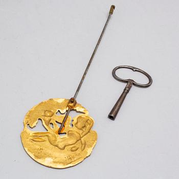 An Empire style table clock, late 19th century.