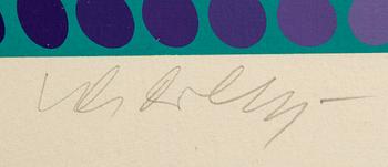 Victor Vasarely, serigrafi signerad och numrerad FV 15/20.