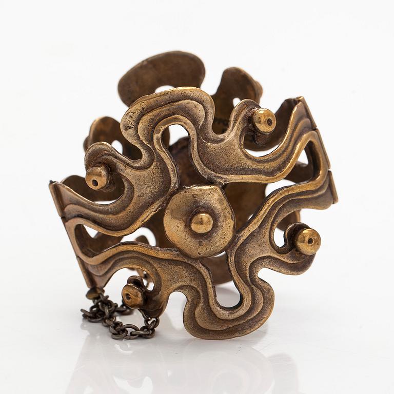 Seppo Tamminen, necklace and bracelet, bronze.