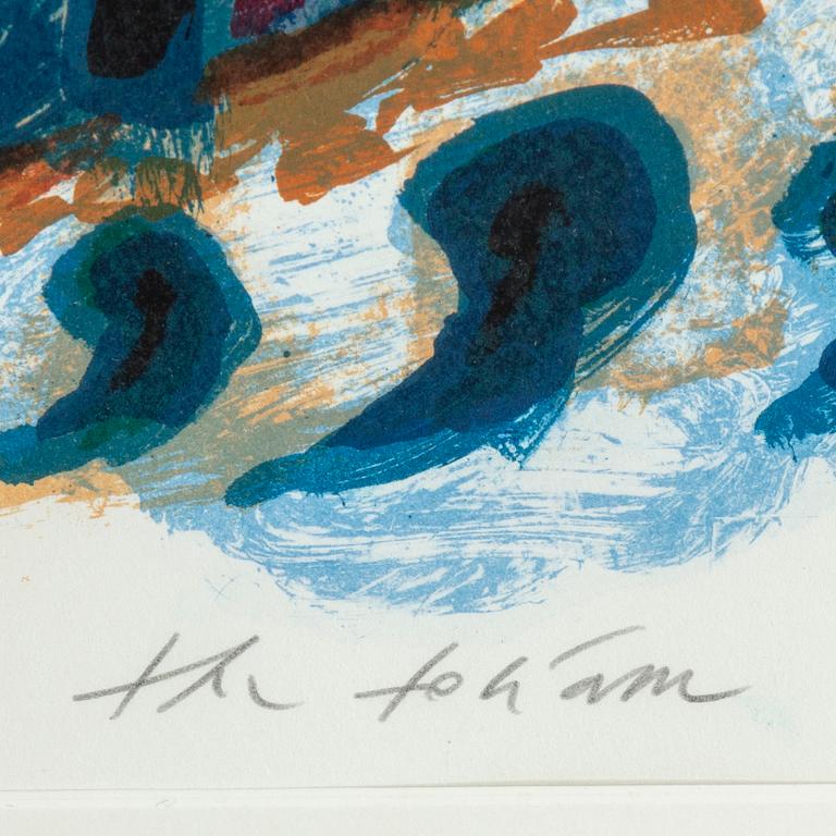 THEO TOBIASSE, lithograph in colours, signed 163/180.