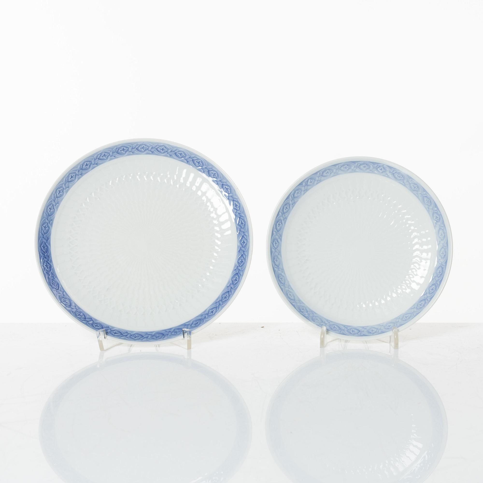 Arnold Krog, coffee and tea service, 50 pieces, Blue Fan, Royal Copenhagen.