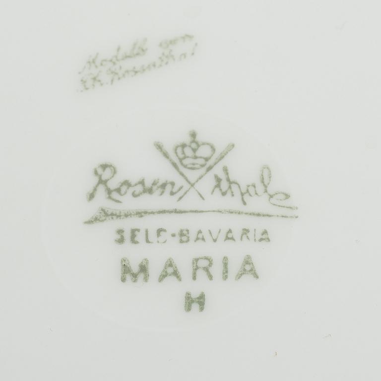 RUOKA-ASTIASTO, 93 osaa, posliinia, Rosenthal Classic ja Rosenthal Selb-Bavaria Maria.