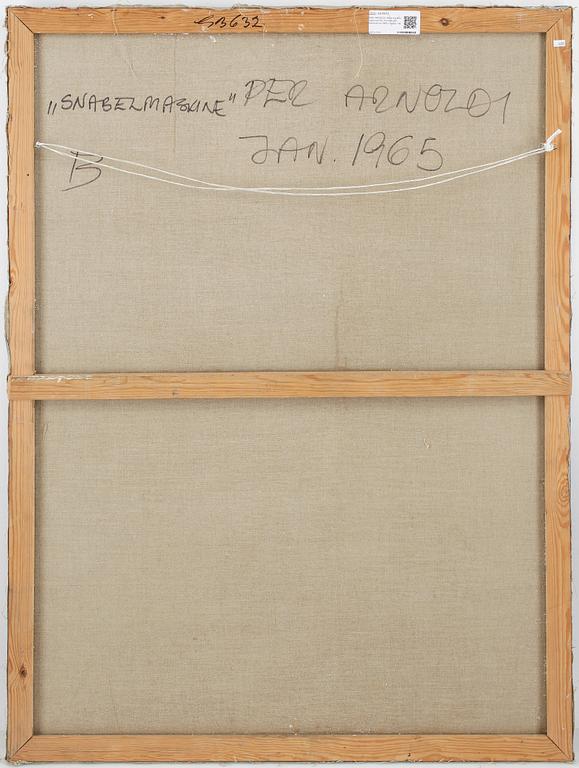 PER ARNOLDI, Akryl på duk, signerad Per Arnoldi och daterad jan 1965 a tergo.