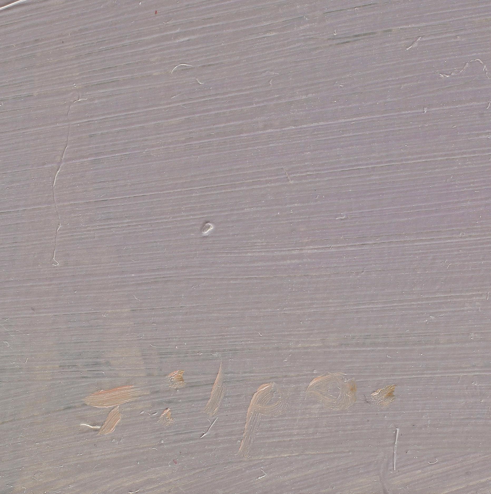 FRULS TILPO, olja på pannå, signerad o daterad 2009 a tergo.