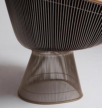 Warren Platner, a pair of 'Platner Side Chairs', Knoll, USA 1960-1970s.