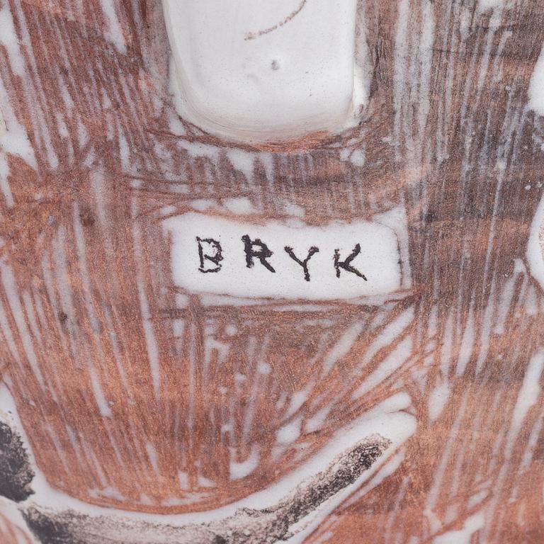 RUT BRYK, kanna, keramik, signerad, Arabia 1900-talets mitt.