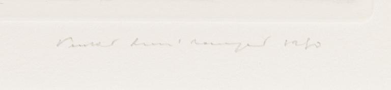 PENTTI LUMIKANGAS, etching, signed and dated 1980, numbered 76/100.