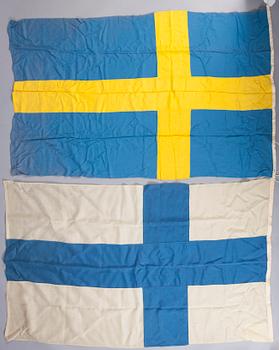 FLAGGOR, 2 st, 1900-talets mitt.