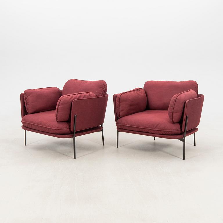 Luca Nichetto, a pair of "Cloud" armchairs for &tradition Denmark, 2020s.