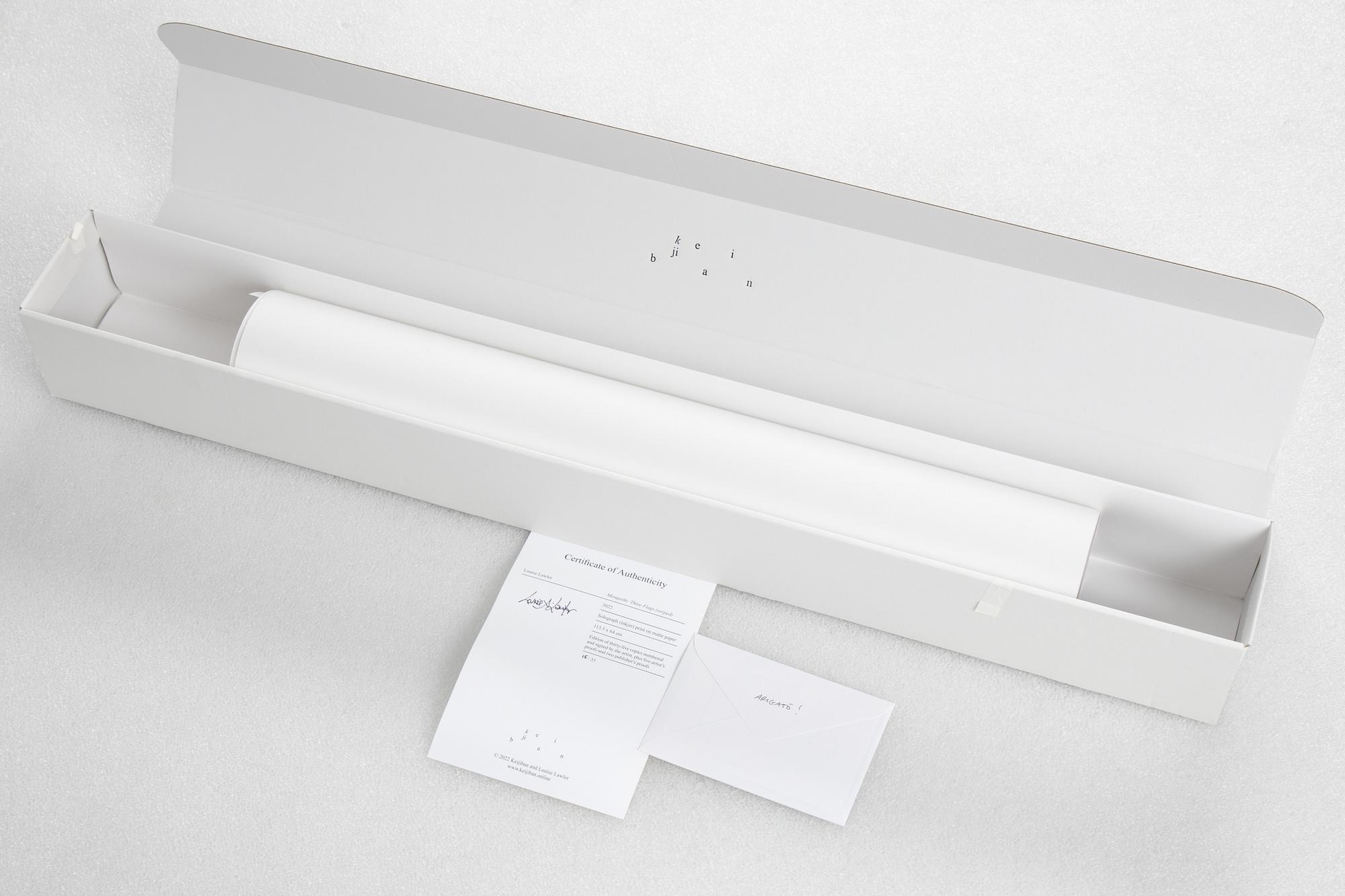 Louise Lawler, "Misugoshi: Three Flags (swiped)".