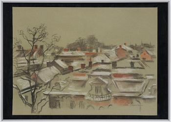 Lotte Laserstein, Vy över hustak.