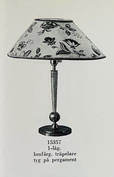 Harald Notini, a table lamp, model "15357", Arvid Böhlmarks Lampfabrik, 1940s.