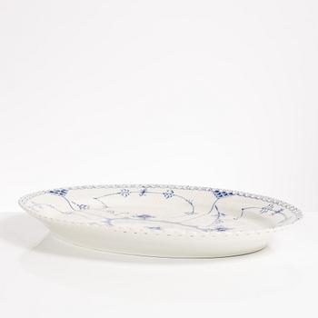 A 'Blue fluted' porcelain serving dish, Royal Copenhagen, Denmark 1969-1974.