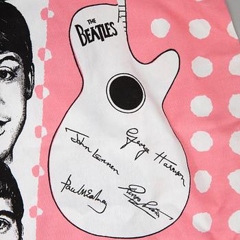 A cotton dress picturing 'The Beatles', Sweden 1960's.