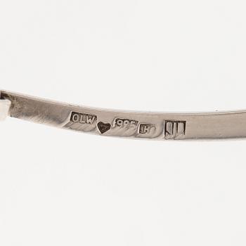 A sterling silver necklace and bracelet with spectrolites. Kaunis Koru, Helsinki 1985.