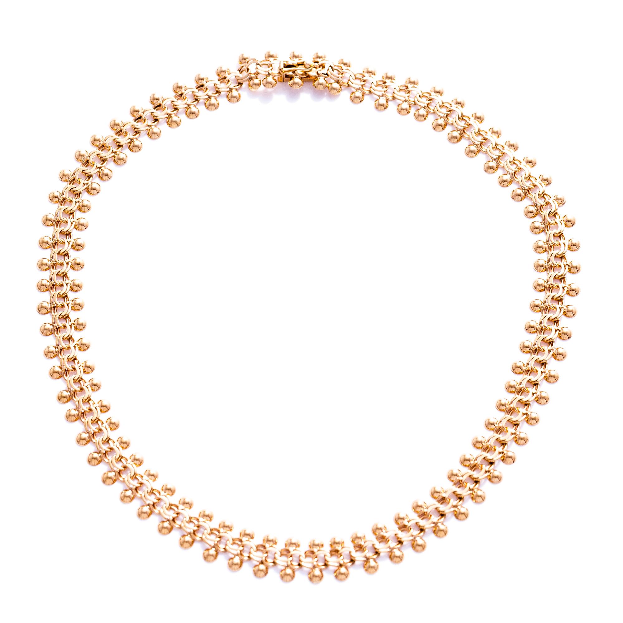 HALSBAND, 14K guld, Westerback, Helsingfors 1960.