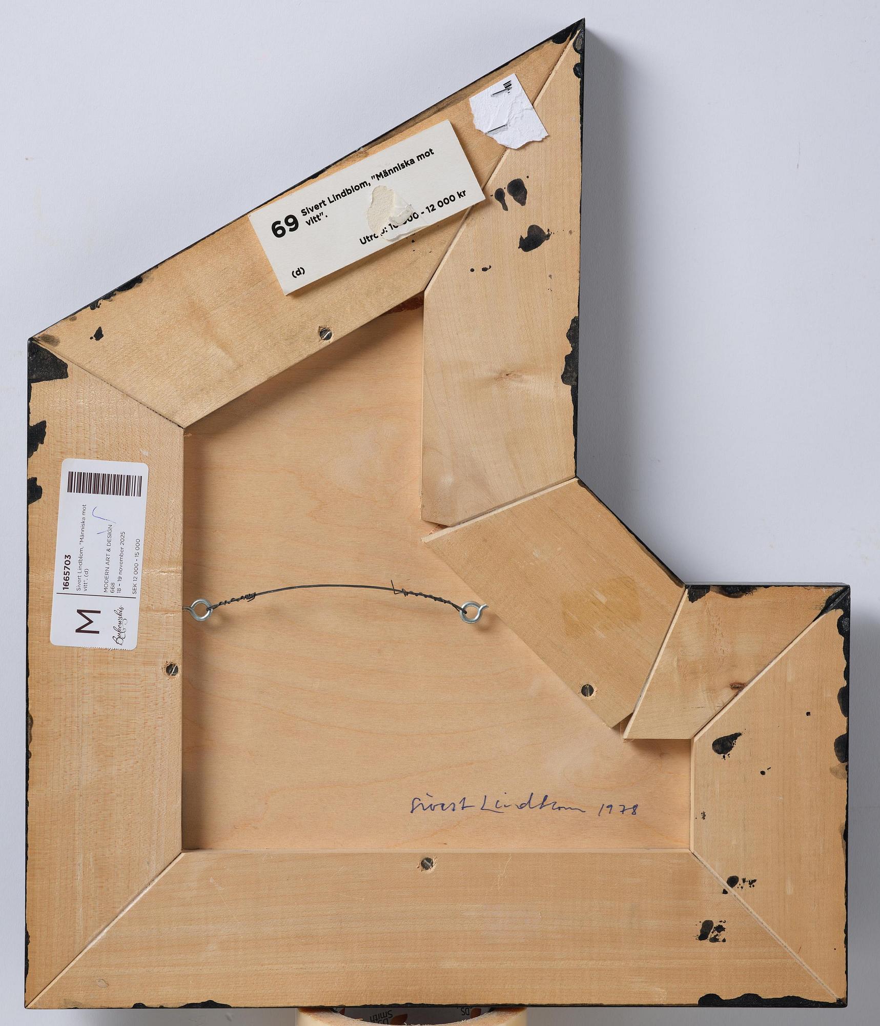 Sivert Lindblom, "Människa mot vitt".