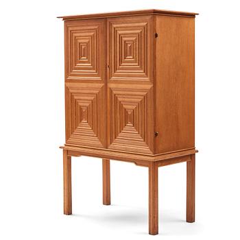 Oscar Nilsson, attributed to, a Swedish Modern oak cabinet, 1940s.