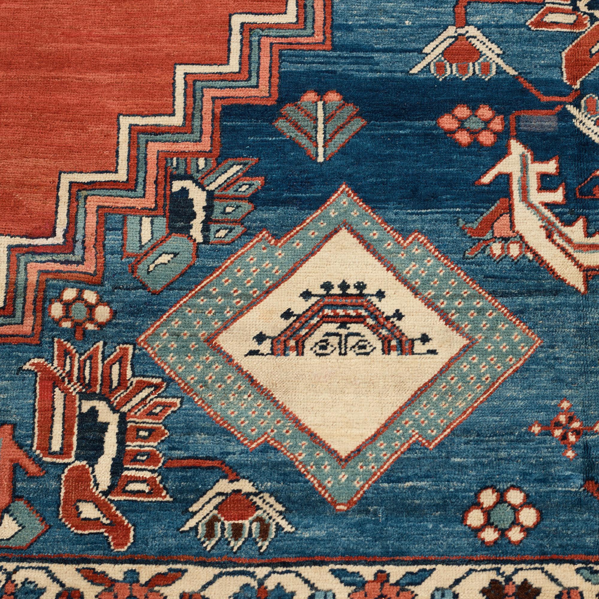 MATTO, an antique Bakshaish, ca 693 x 398,5 cm, dated "1298"AH/1880 AD probably.