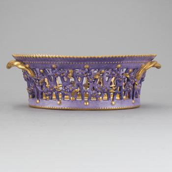 GALLERSKÅL, porslin, Royal Copenhagen, 1800-talets sista kvartal.