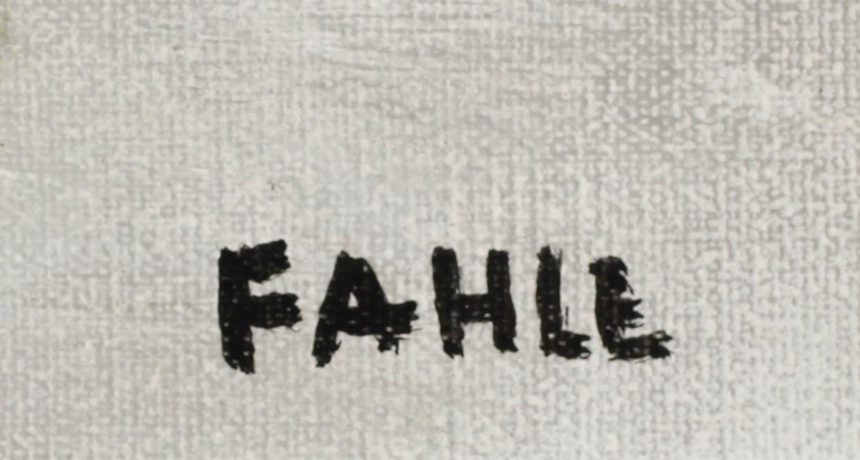 GUSTAF ADOLF FAHLE, olja på duk, signerad.