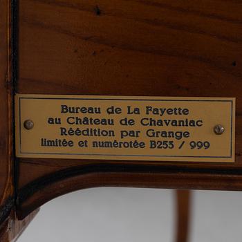 Grange, skrivbord samt stol, "Le Bureau La Fayette", Louis XV-stil, Frankrike, 1900-talets slut.