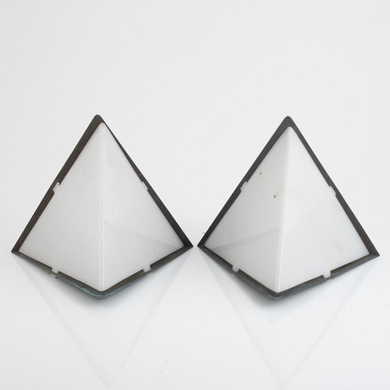 Hans-Agne Jakobsson, outdoor lighting, a pair, likely from Markaryd, second half of the 20th century.