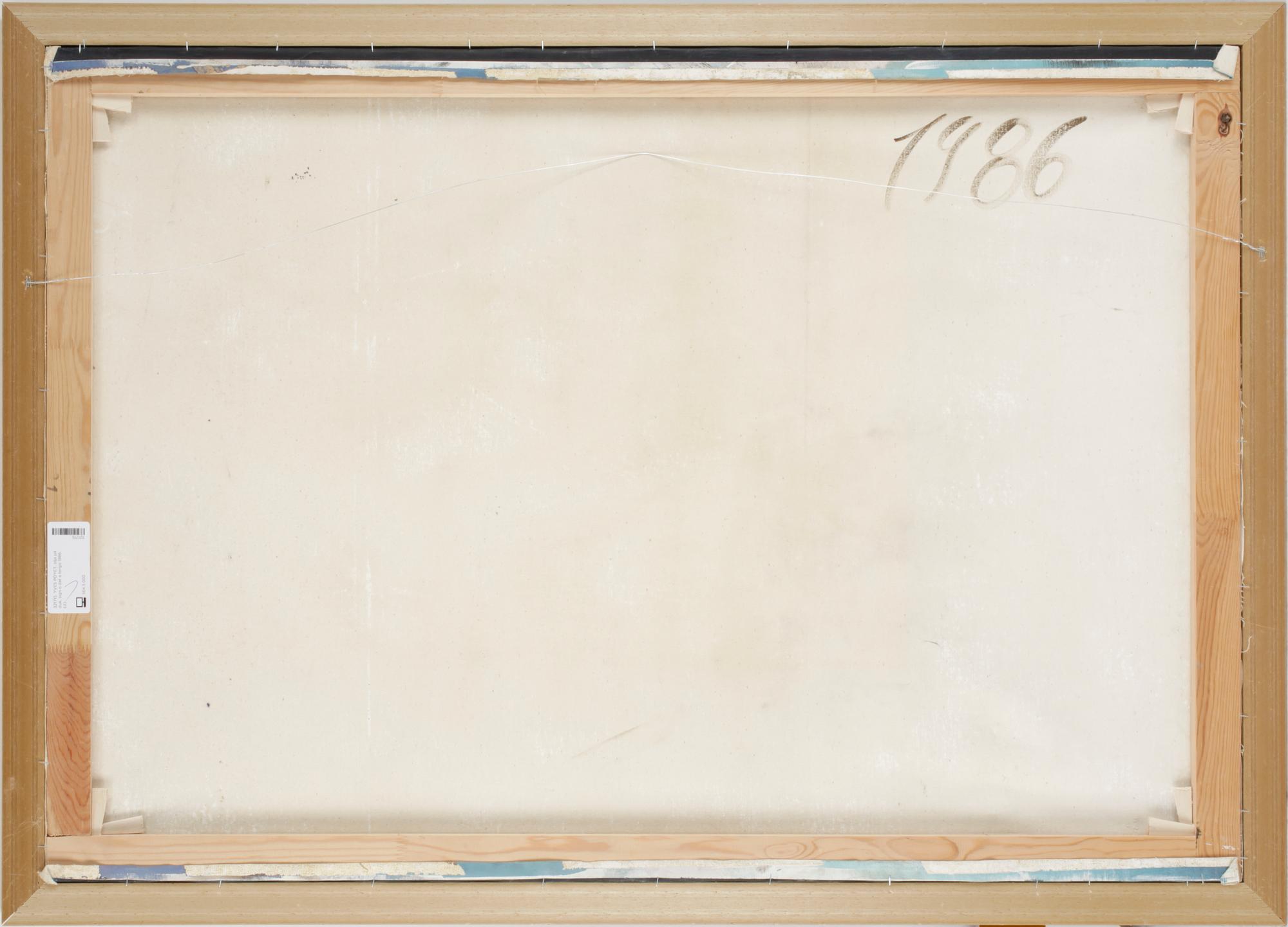 YVES POYET, olja på duk, sign o dat a tergo 1986.