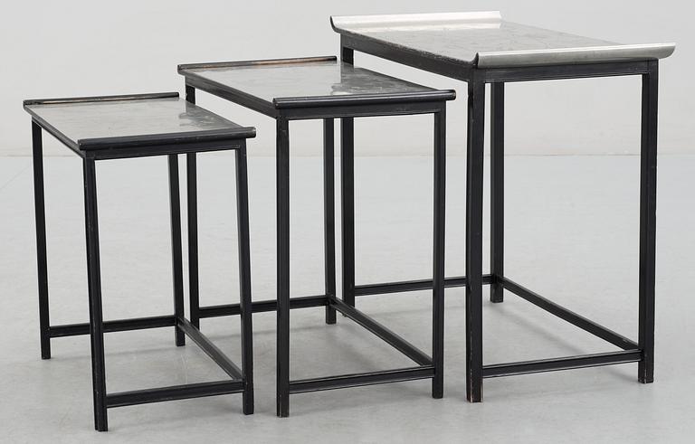 A Nils Fougstedt & Björn Trägårdh set of tables by Svenskt Tenn 1930.