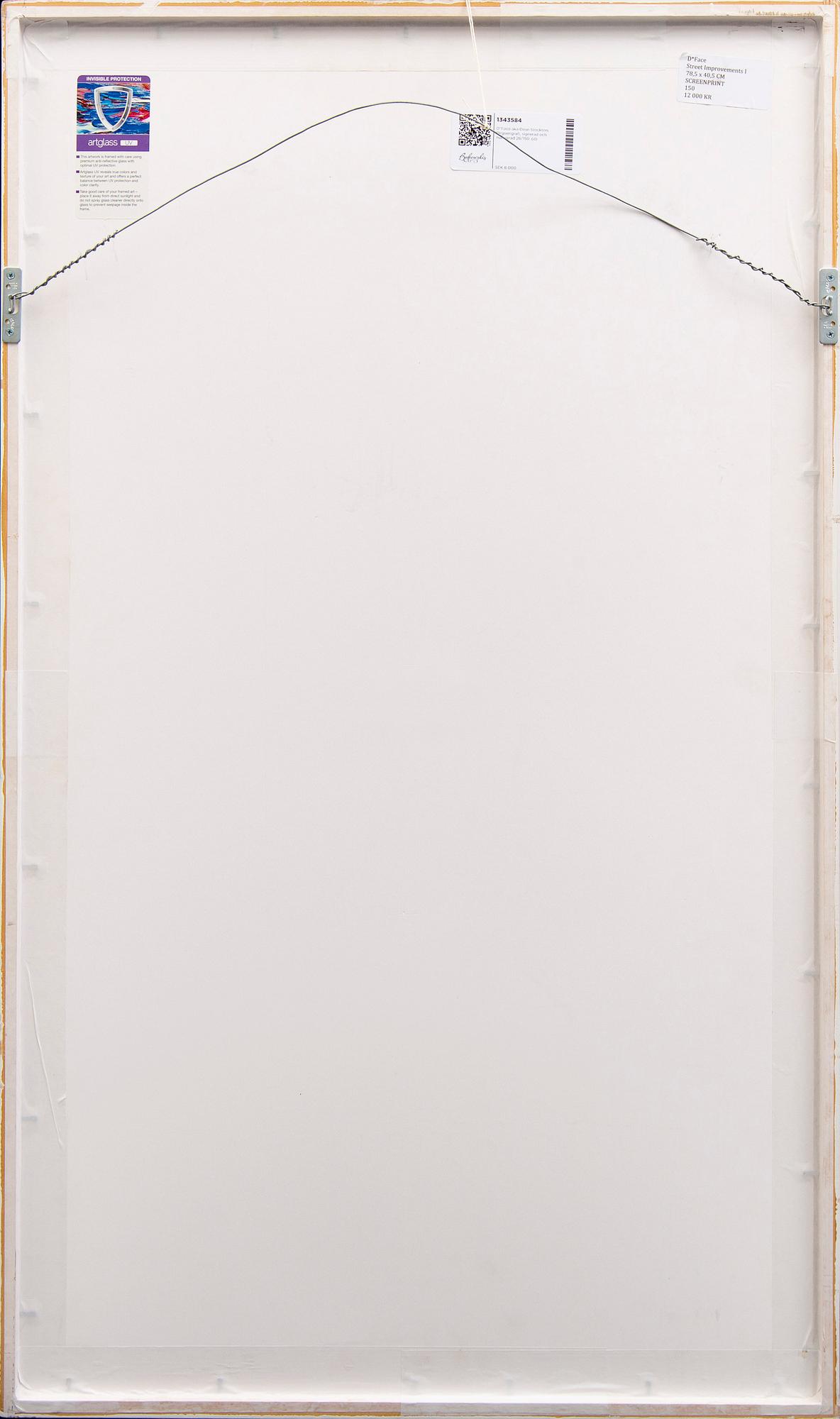 D*Face aka Dean Stockton, a signed and numbered color serigraph.