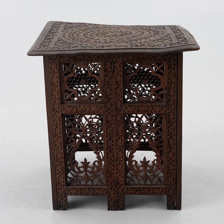 An Anglo-Indian hardwood folding Table, North India, circa 1880. .