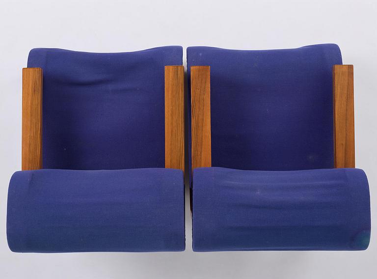 Jan Bocan, fåtöljer, ett par, Thonet, utförda för Tjeckoslovakiska ambassaden, Stockholm 1972.