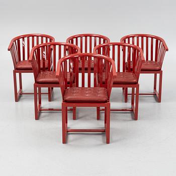 Åke Axelsson, karmstolar, 6 st "Vaxholmaren", Gärsnäs.