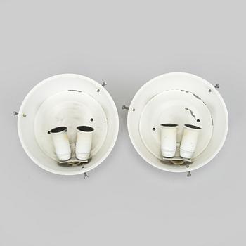 Arne Jacobsen, a pair of 1960's 'AJ-Eklipta' ceiling / wall lamps, for Louis Poulsen/licensed manufacturer Orno, Stockmann.