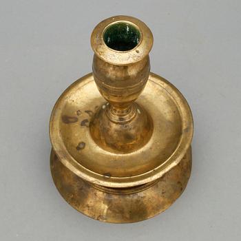 LJUSSTAKE, mässing, barock, 1600/1700-tal.
