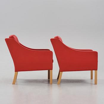 Børge Mogensen, a pair of easy chairs, for Fredericia Furniture, Denmark.