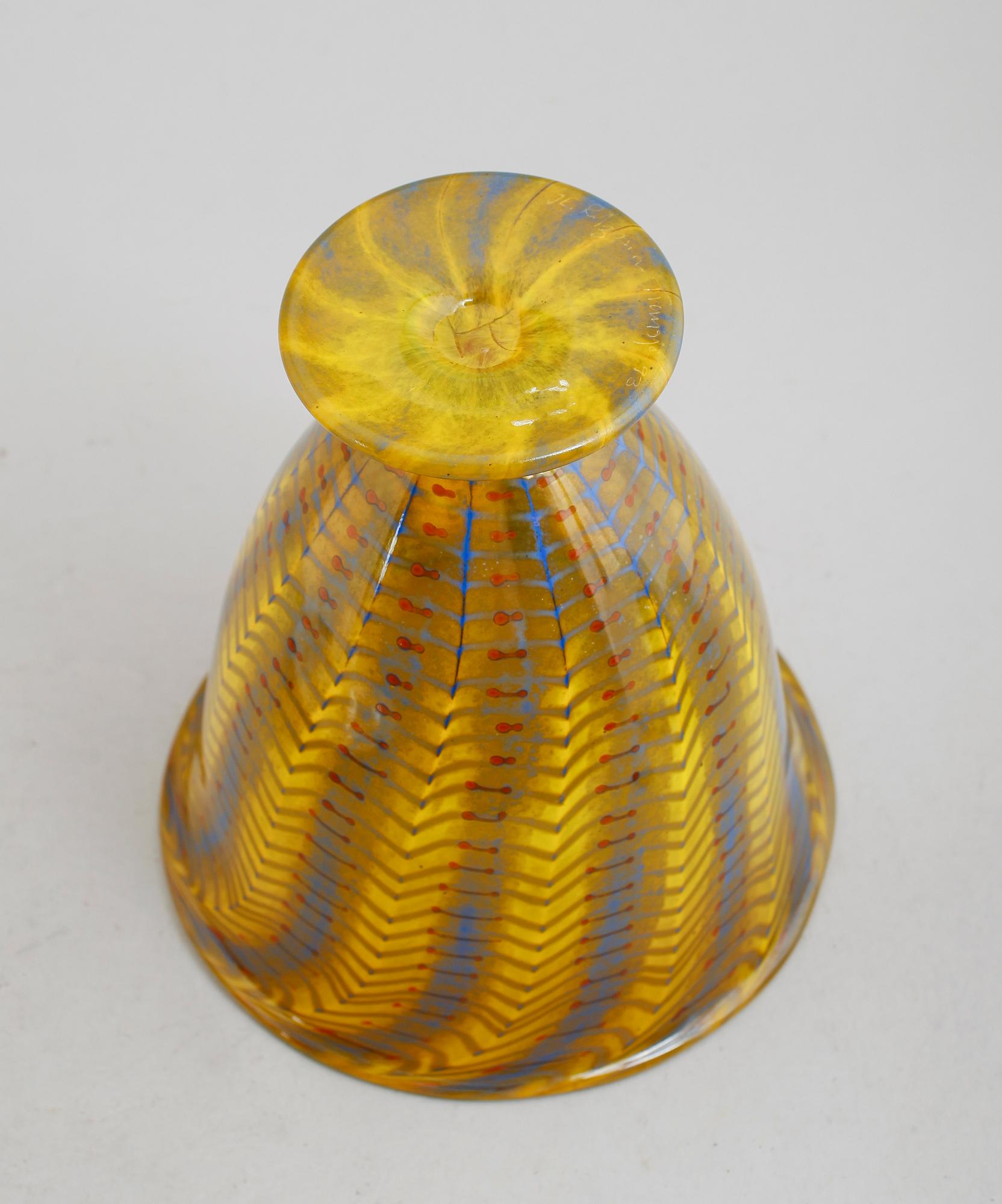 VAS, glas, Jan-Erik Ritzman, Transjö 93, signerad.
