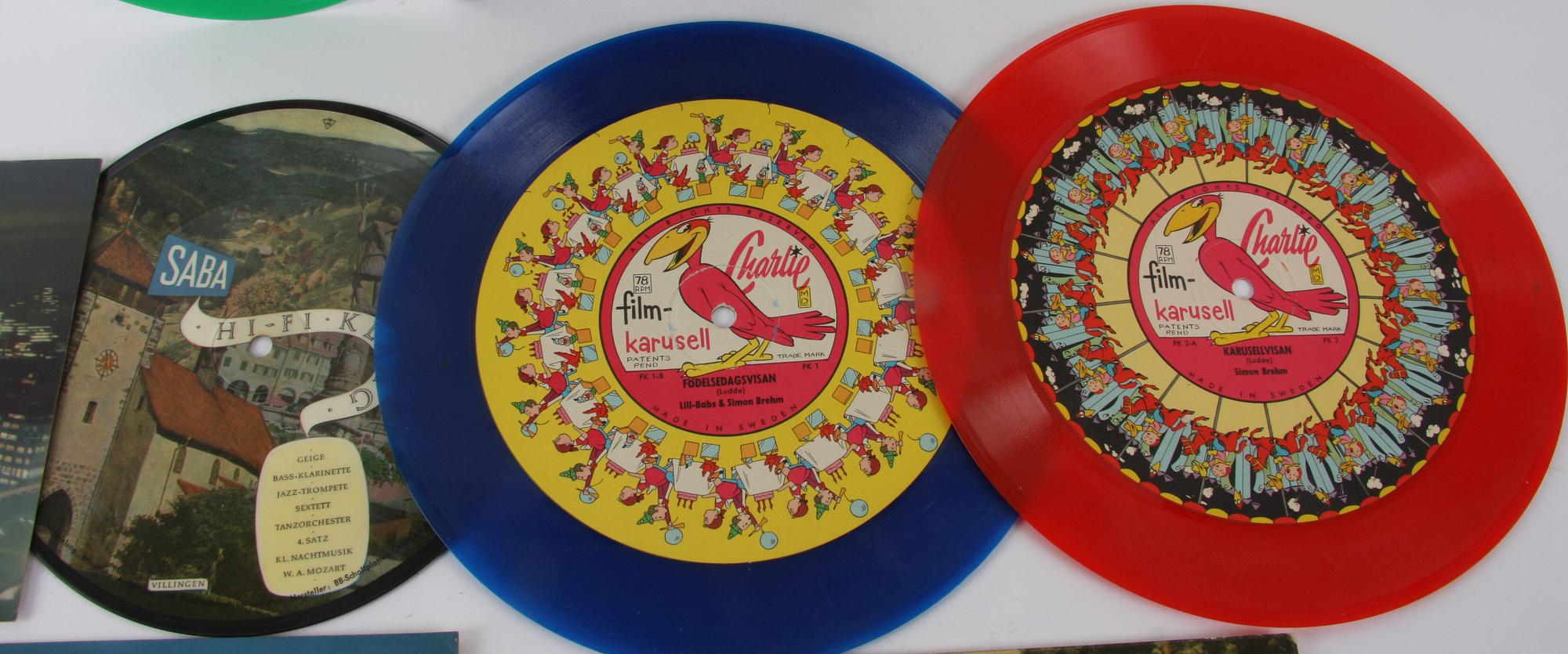 BILD-LP/EP och 78-varvare, Vogue The Picture Record, samt LJUDVYKORT, 22 st.