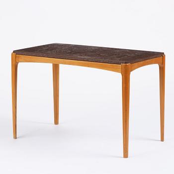 Ulla Fogelklou-Skogh, a Swedish Modern table with a limestone top, 1940s.
