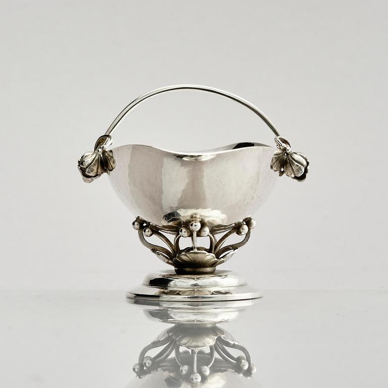 Georg Jensen, a sterling silver salt cellar, Copenhagen, Denmark 1933-1944.