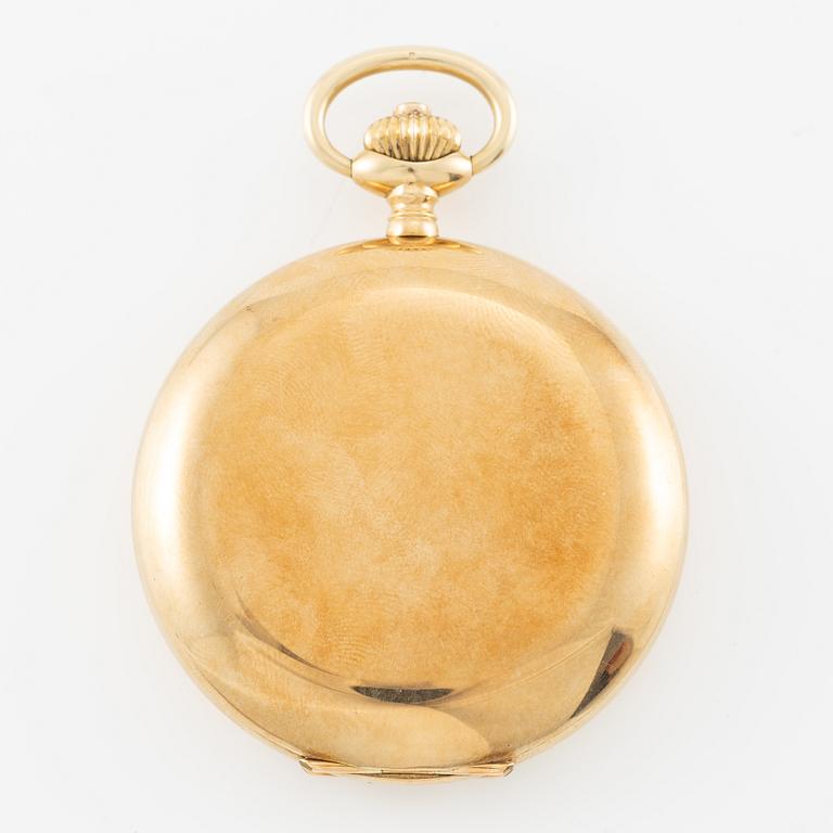 Pocket watch, 14K gold, Viking, hunter, 51.5 mm.