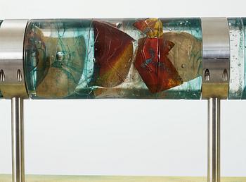 A Kjell Engman glass part sculpture group, Kosta Boda, Sweden 1997.