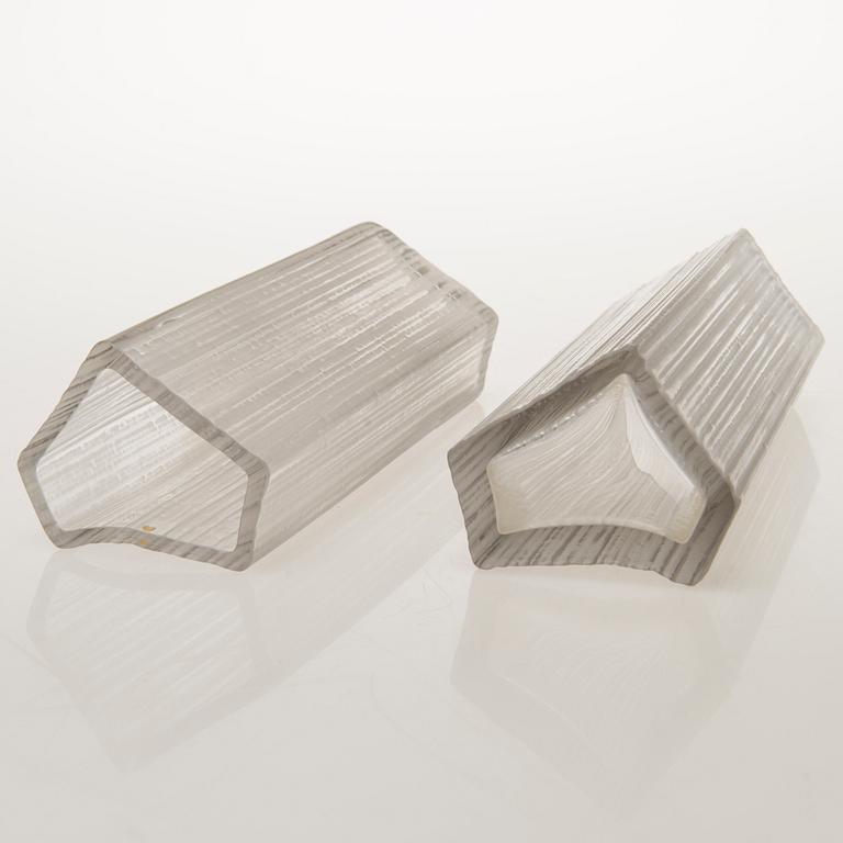 TAPIO WIRKKALA, vaser, 2 st, modell 3504, signerade Tapio Wirkkala.